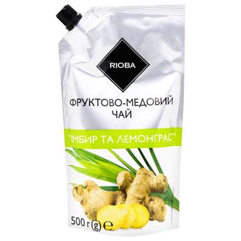 Rioba Ginger and Lemongrass Concentrate Fruit-honey Tea 500g - buy, prices for METRO - photo 1