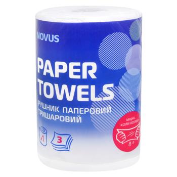 Полотенца бумажные Novus трехслойные - купить, цены на Biotus - фото 1