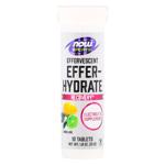 Електроліти, Effer-Hydrate, Now Foods, Sports, з лимонно-лаймовим смаком, 10 таблеток, 51 г