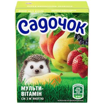 Сок Садочок Мультивитамин с мякотью 200мл - купить, цены на Чудо Маркет - фото 2