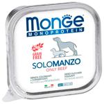 Корм влажный Monge Monoprotein Solo с говядиной для собак всех пород 150г