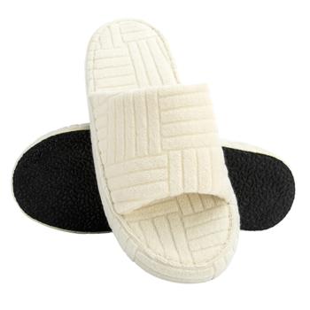 Twins HS Women's Terry Platform Slippers s.40 Milky White