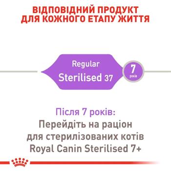 Корм сухий Royal Canin Sterilised 37 з домашньою птицею для стерилізованих котів 2кг+400г - купити, ціни на MasterZoo - фото 3