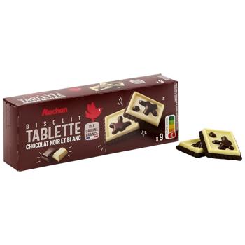 Печиво Auchan з білим та чорним шоколадом 115г - купити, ціни на - фото 3