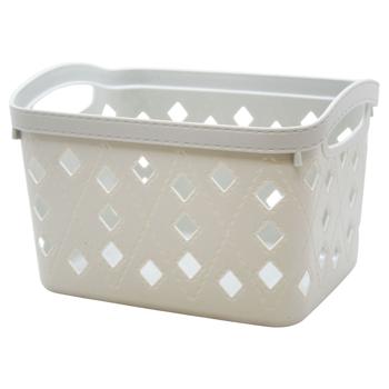 Кошик-органайзер Зед господарчий з ручками серія Кристал 21х16,5х14см - купити, ціни на ЕКО Маркет - фото 3