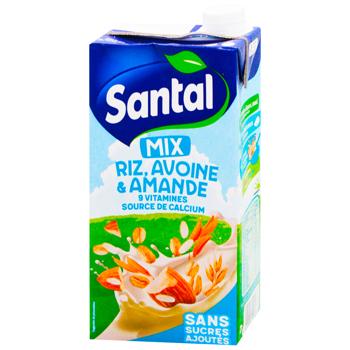 Напиток Santal из риса, овса и миндаля ультрапастеризованный 1л