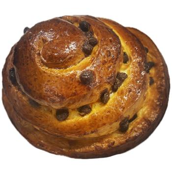 Auchan Snail Brioche with Cream and Chocolate Drops 95g