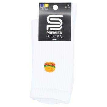 Premier Socks Men's Burger Crew Socks s.25, 27, 29 White - buy, prices for EKO Market - photo 1