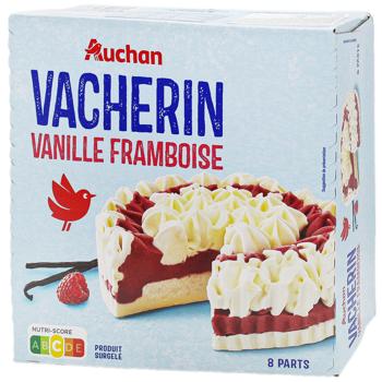 Auchan Ice cream-cake with Vanilla 478g - buy, prices for - photo 1