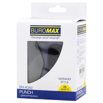 Діркопробивач Buromax Morandi Style металевий синій - купити, ціни на За Раз - фото 1
