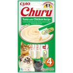 Ласощі для котів Inaba Churu з тунцем та куркою 4шт*14г