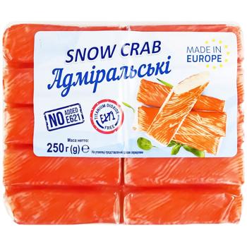 Крабовые палочки Snow Crab Адмиральские охлажденные 250г - купить, цены на КОСМОС - фото 1