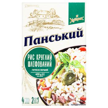 Рис Хуторок Панский круглозернистый 400г - купить, цены на ЕКО Маркет - фото 2