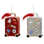 Decoris Suitcase Pendant 6x4x10cm in assortment