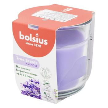 Свеча ароматическая Bolsius Лаванда 80х73мм - купить, цены на Biotus - фото 1