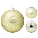 Champagne Plastic Christmas Tree Ball 7cm in assortment