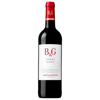 Вино Barton&Guestier Shiraz Reserve красное сухое вино 12,5% 0,75л - купить, цены на МегаМаркет - фото 1