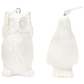 Actuel Owl/Penguin Ceramic Christmas Tree Pendant 8cm in assortment - buy, prices for Auchan - photo 1