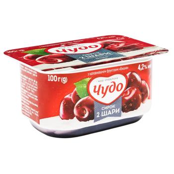 Десерт сирковий Чудо Вишня 4,2% 100г - купити, ціни на Ідеал - фото 2