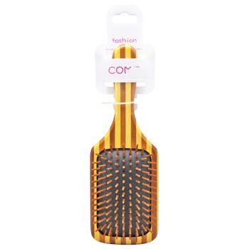 Hair Brush Square Bamboo 24.5cm 3179-7 - buy, prices for COSMOS - photo 1