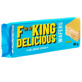 Вафлі Fitking Delicious 80 г з кремом б/цукруИ771 (Польща) - купити, ціни на КОСМОС - фото 3