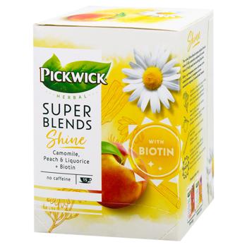 Чай фруктово-трав'яний Pickwick ромашка-персик-біотин 1,5г*15шт - купити, ціни на ULTRAMARKET - фото 1