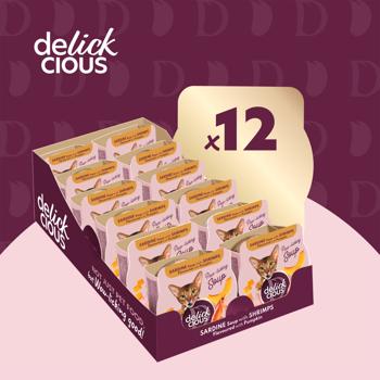 Delickcious Soup with Sardines, Shrimps and Pumpkin for Cats 80g - buy, prices for MasterZoo - photo 8