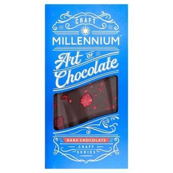 Millennium Craft Series Black Chocolate with Raspberry 100g