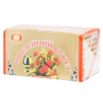 Biscuit Chocolate Yuvileynyy Buket Cookies 200g - buy, prices for Supermarket "Kharkiv" - photo 1