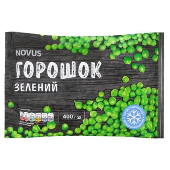Горошек зеленый Novus быстрозамороженный 400г