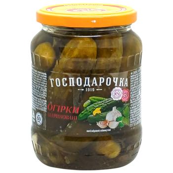 Hospodarochka Pickled Cucumbers 660g - buy, prices for COSMOS - photo 1