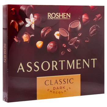 Конфеты Roshen Assortment Classic в черном шоколаде 154г - купить, цены на - фото 1