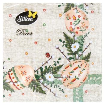 Silken Easter Napkins 33x33cm 18pcs