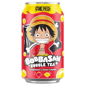 Напій Ultra Pop One Piece Bubble Tea Персик-Полуниця 0,33л - купити, ціни на КОСМОС - фото 1