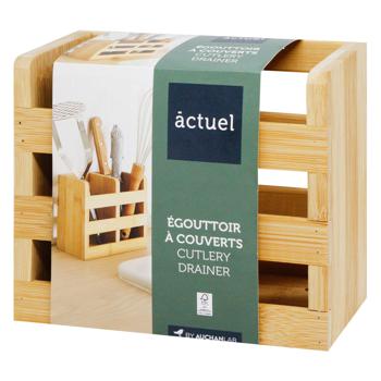 Actuel Wooden Cutlery Drainer 15.3x7.8x13cm - buy, prices for Auchan - photo 1