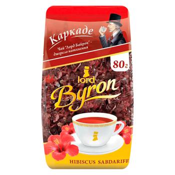 Чай цветочный Lord Byron Каркаде 80г - купить, цены на ЕКО Маркет - фото 1