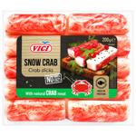 Крабові палички Vici з м'ясом натурального краба заморожені 200г