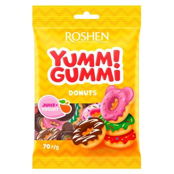 Цукерки Roshen Yummi Gummi Donuts 70г - купити, ціни на ULTRAMARKET - фото 1