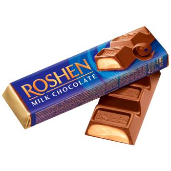 Roshen Milk Chocolate Bar with Creme Brulee Filling 43g - buy, prices for Supermarket "Kharkiv" - photo 2