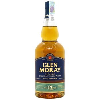 Віскі Glen Moray 12yo 40% 0,7л + 2 келихи коробка - купити, ціни на - фото 2