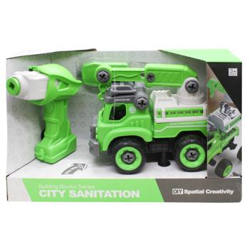 DIY Spatial Creativity Construction Crane with Electric Motor Building Blocks 2хАА - buy, prices for - photo 2