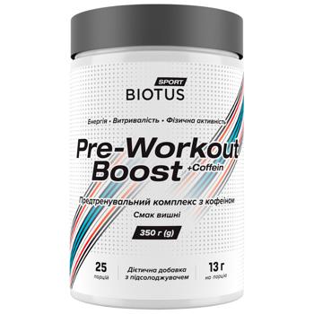 Предтренувальний комплекс Вишня, Pre-workout boost Cherry flavor, Biotus, 350 г - купить, цены на Biotus - фото 1