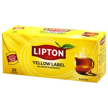 Чай черный Lipton Yellow Label 2г*25шт - купить, цены на За Раз - фото 1