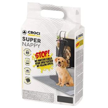Пелюшки для собак Croci Super Nappy 57х54 см, 30 шт - активоване вугілля - купити, ціни на MasterZoo - фото 1