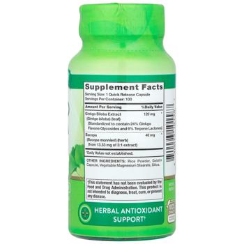 Ginkgo biloba Nature's truth 100pcs Usa - buy, prices for Biotus - photo 2