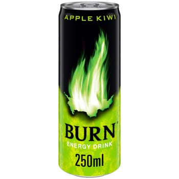 Напиток энергетический Burn Apple Kiwi 250мл - купить, цены на КОСМОС - фото 1