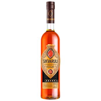 Коньяк Sikvaruli 5 лет 40% 0,5л