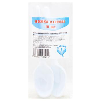 Plastimir Table Spoon Disposable 10pcs - buy, prices for Auchan - photo 1