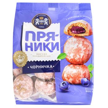 Пряники Кулиничи Черничка 300г - купить, цены на Чудо Маркет - фото 1