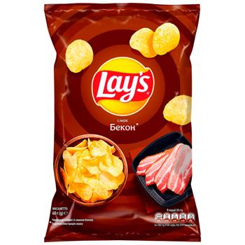 Lay's Potato Chips with Bacon Flavor 60g - buy, prices for Ideal - photo 1